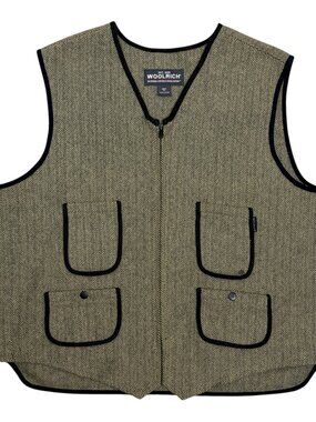 WOOLRICH Wool Vest Vintage Y2K Outdoor Cottage Jacket Mens XL
